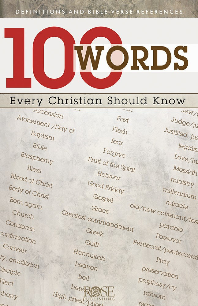100 Words Every Christian Should Know Pamphlet (Pack Of 5)