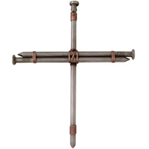 Large nail wall cross - 20 x 25 cm