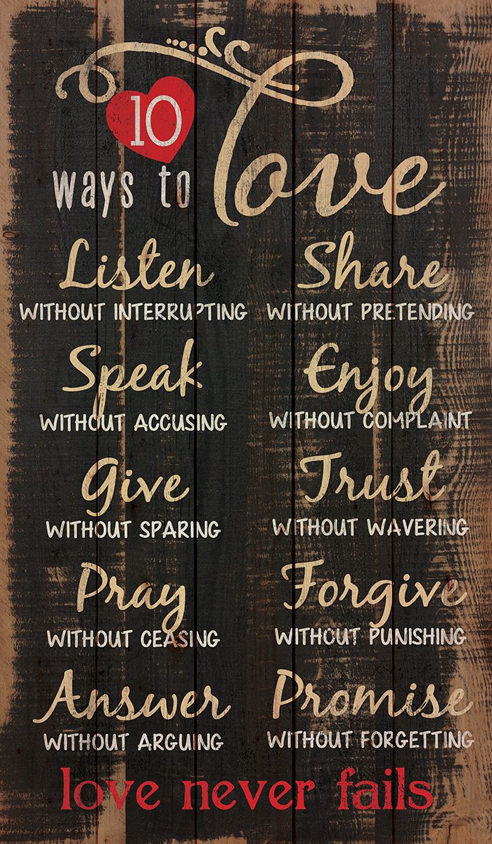 10 ways to love