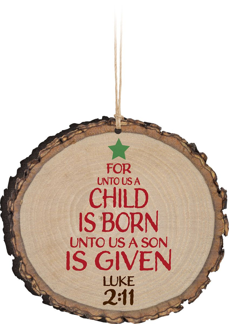 For unto us a child is born - Ornament