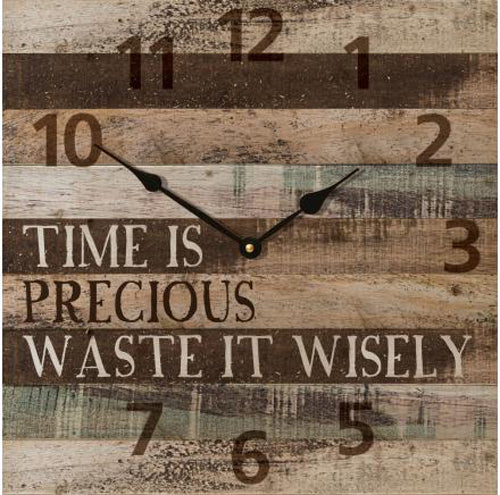 Time is precious