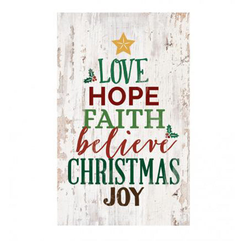 Love Hope Faith Believe Chirstmas Joy