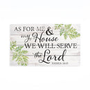 As for me & my house