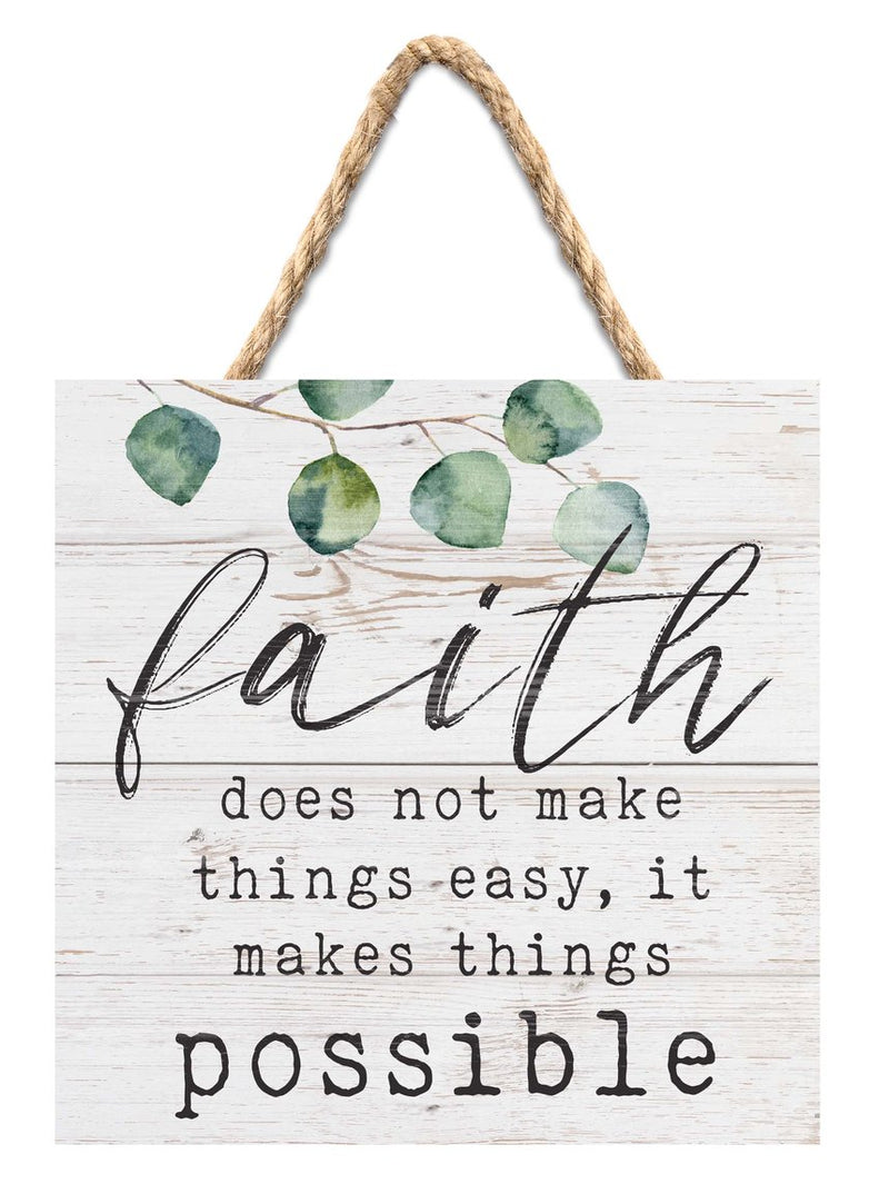 Faith does not make things easy