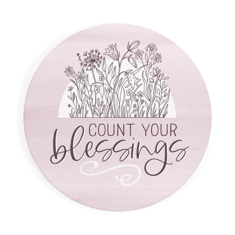 Count Your Blessings Round Coaster