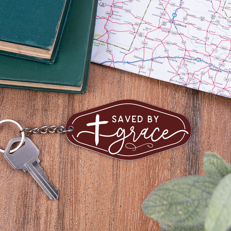 Saved by Grace Vintage Engraved