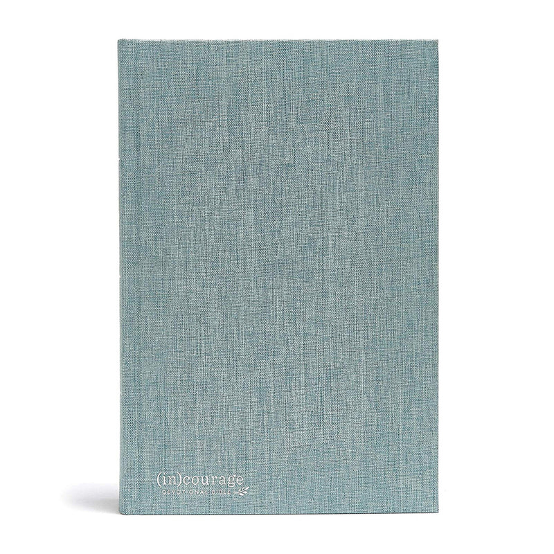 CSB (in)courage Devotional Bible-Green Cloth Over Board