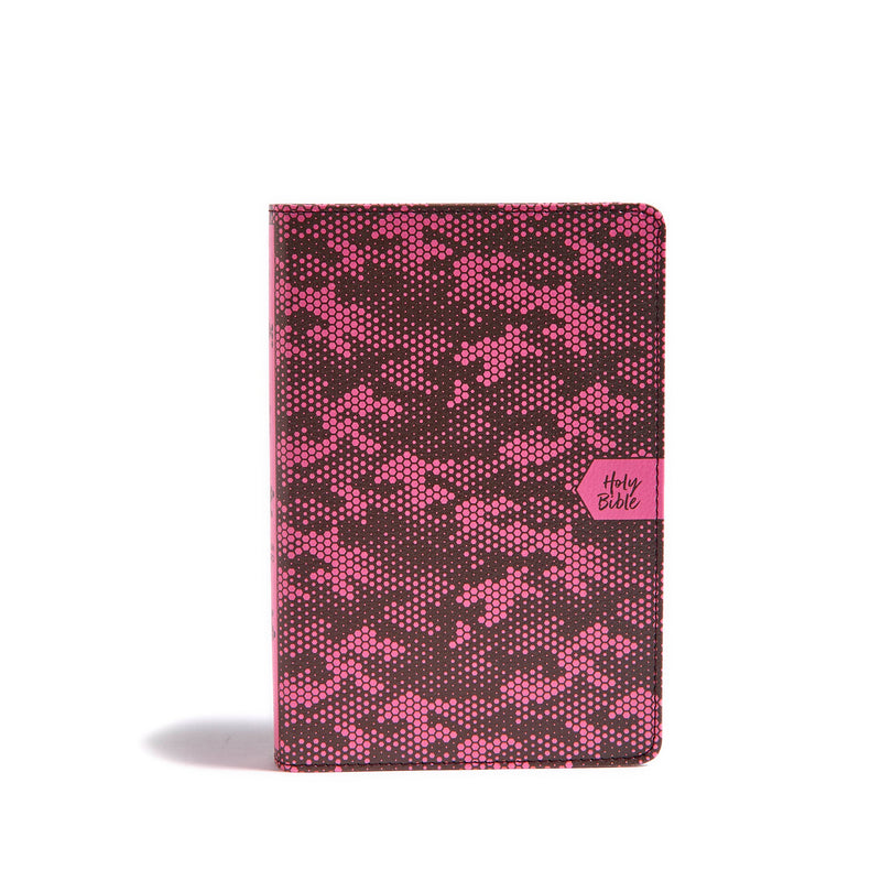 CSB On-The-Go Bible-Pink Camouflage LeatherTouch 
