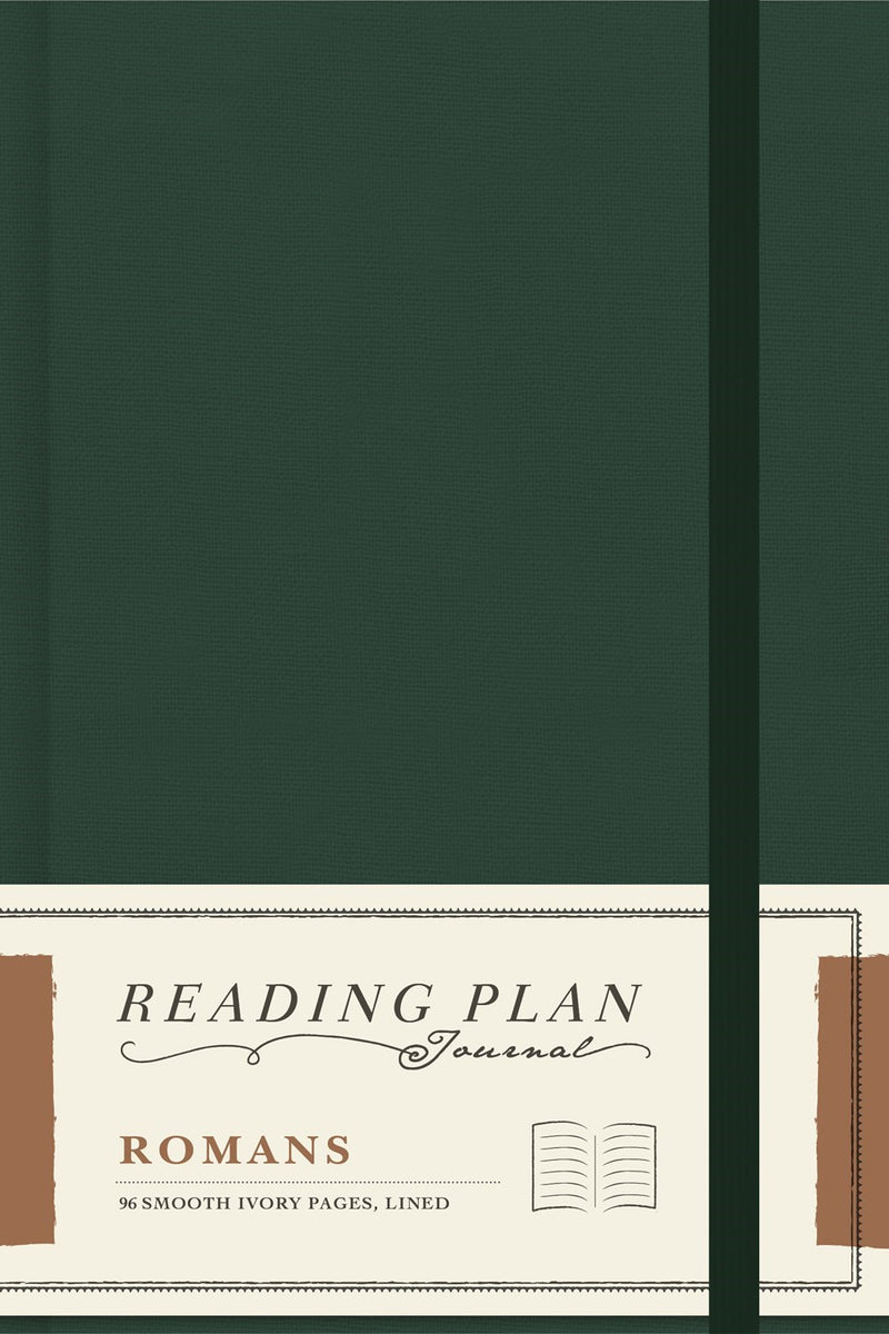 Reading Plan Journal-Romans-Green Cloth Over Board