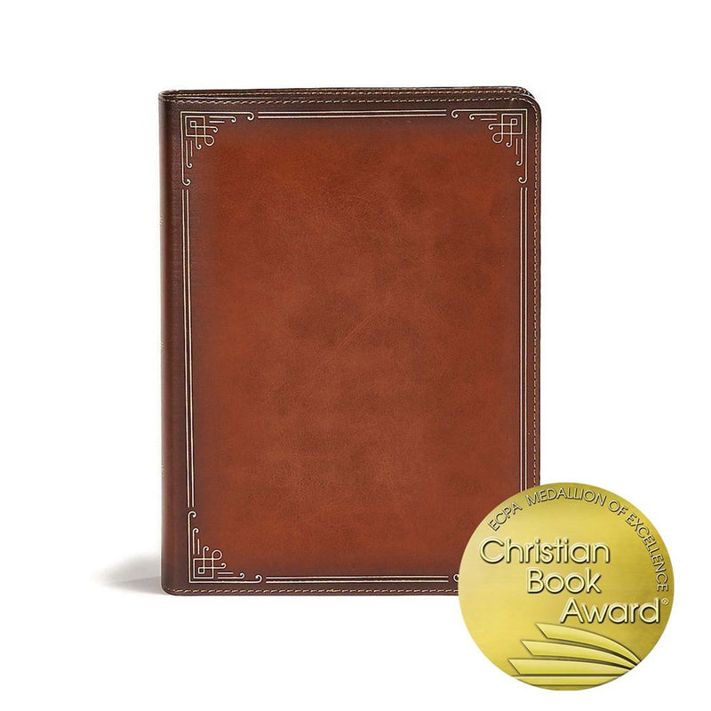 CSB Ancient Faith Study Bible-Tan LeatherTouch Indexed