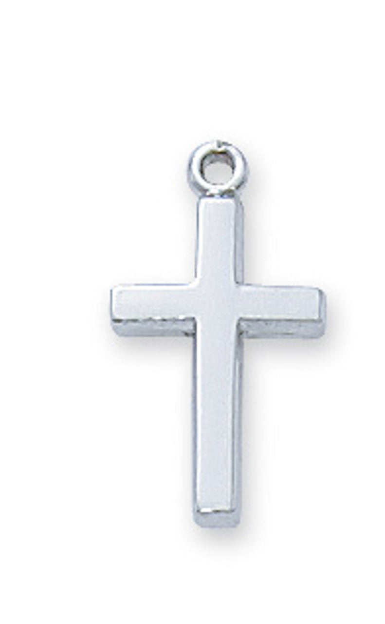 Cross 1,3 cm silver in giftbox