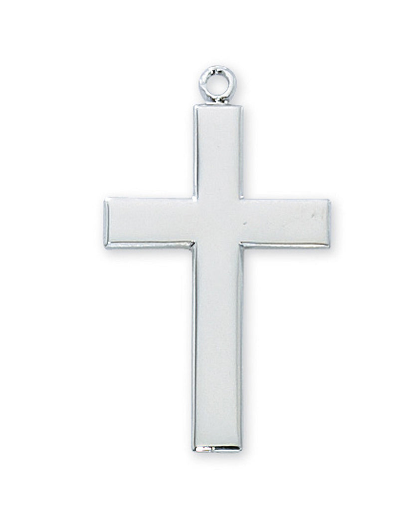 Cross silver 3x2cm in giftbox