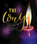 Bulletin-Advent Week 2: Candle  The Way  Scripture-Legal Size (Pack Of 50)