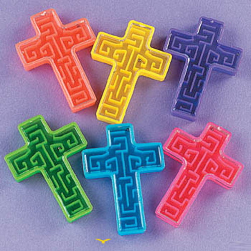 Cross shaped maze - Assorted colors    