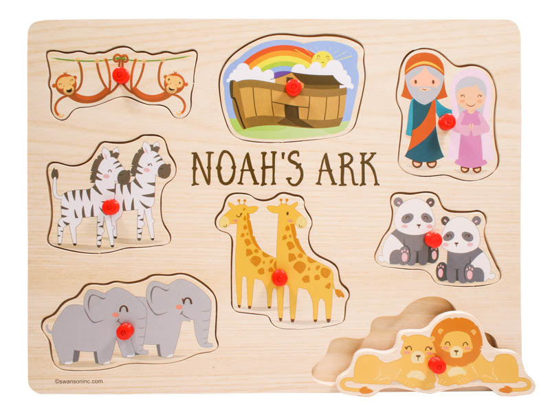 Noah's Ark Peg puzzle 8 pieces