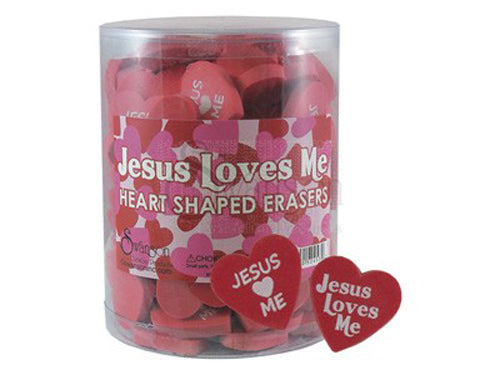 Jesus loves me - Heart shaped