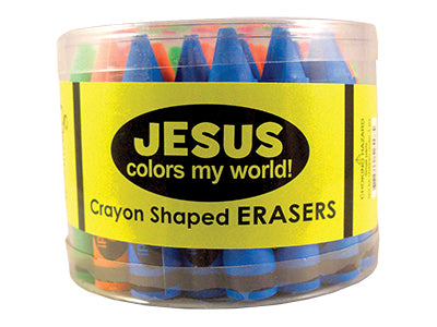 Jesus colors my world - crayon shape