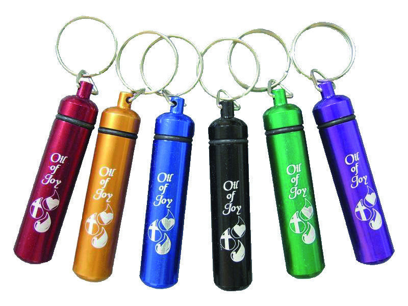 Keyring with vial - large-Assorted Color