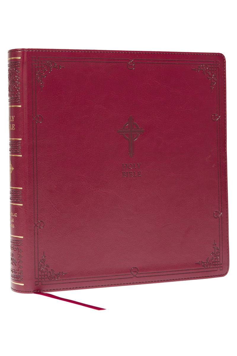 NABRE XL Catholic Edition (Comfort Print)-Burgundy Leathersoft
