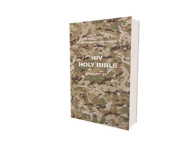 NIV Compact Holy Bible (Comfort Print)-Military Camo Softcover