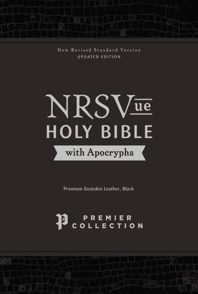 NRSV Updated Edition Holy Bible With Apocrypha (Comfort Print)-Black Premium Goatskin Leather