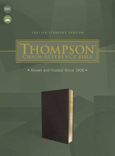 ESV Thompson Chain-Reference Bible-Black Bonded Leather Indexed