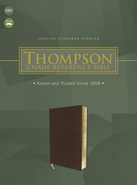ESV Thompson Chain-Reference Bible-Brown Leathersoft Indexed