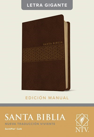 Span-NTV Handy Size Bible/Large Print (Santa Biblia  Edicion Manual  Letra Gigante)-Brown LeatherLike