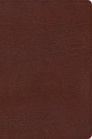CSB Large Print Thinline Bible-Brown Bonded Leather Indexed