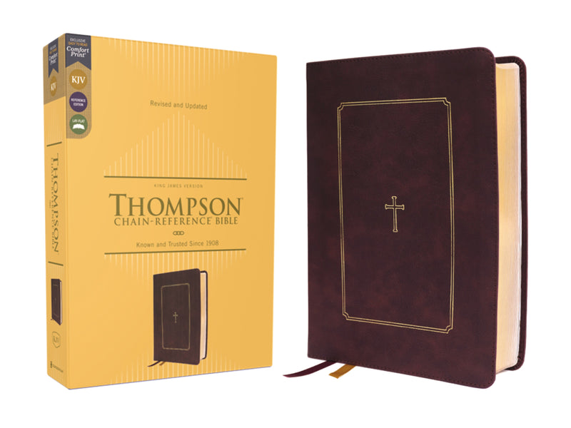 KJV Thompson Chain-Reference Bible (Comfort Print)-Burgundy Leathersoft