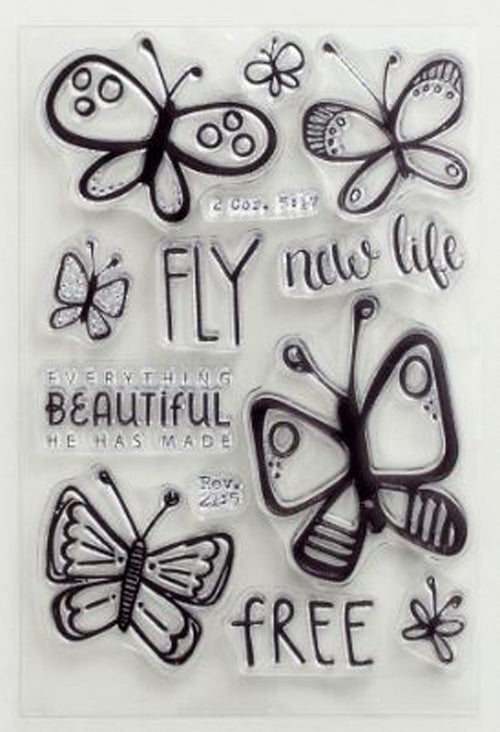 Fly free - Clear stamps