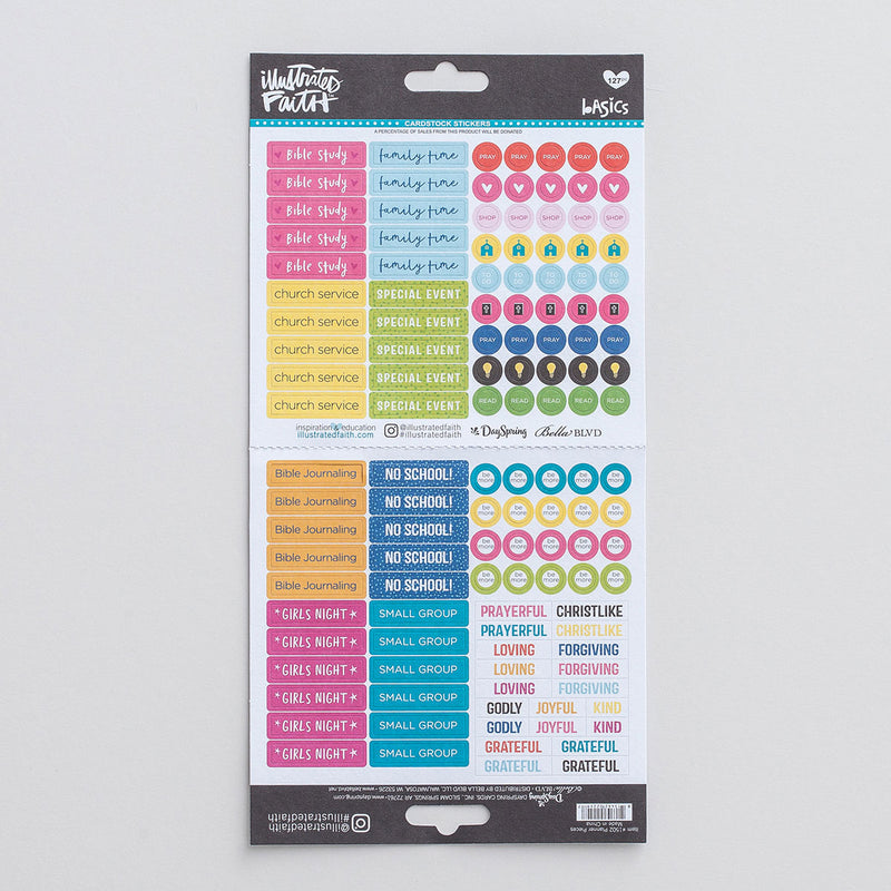 Planner pieces - Cardstock stickers