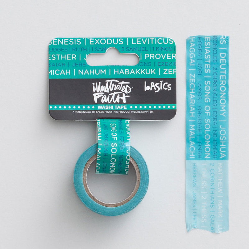 Books of the Bible - Washi tape 25 mm