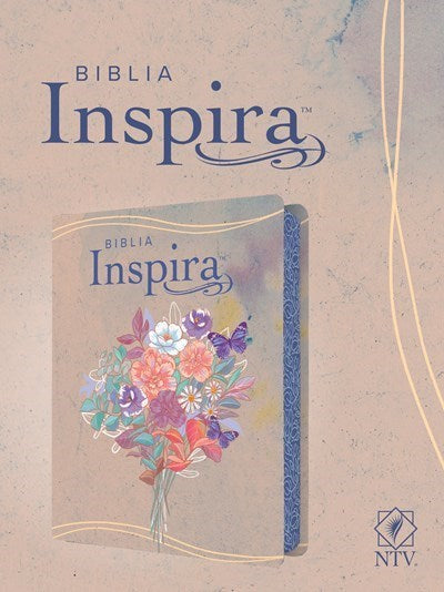 Span-NLT Inspire Bibe (Biblia Inspira)-Pink Watercolor LeatherLike