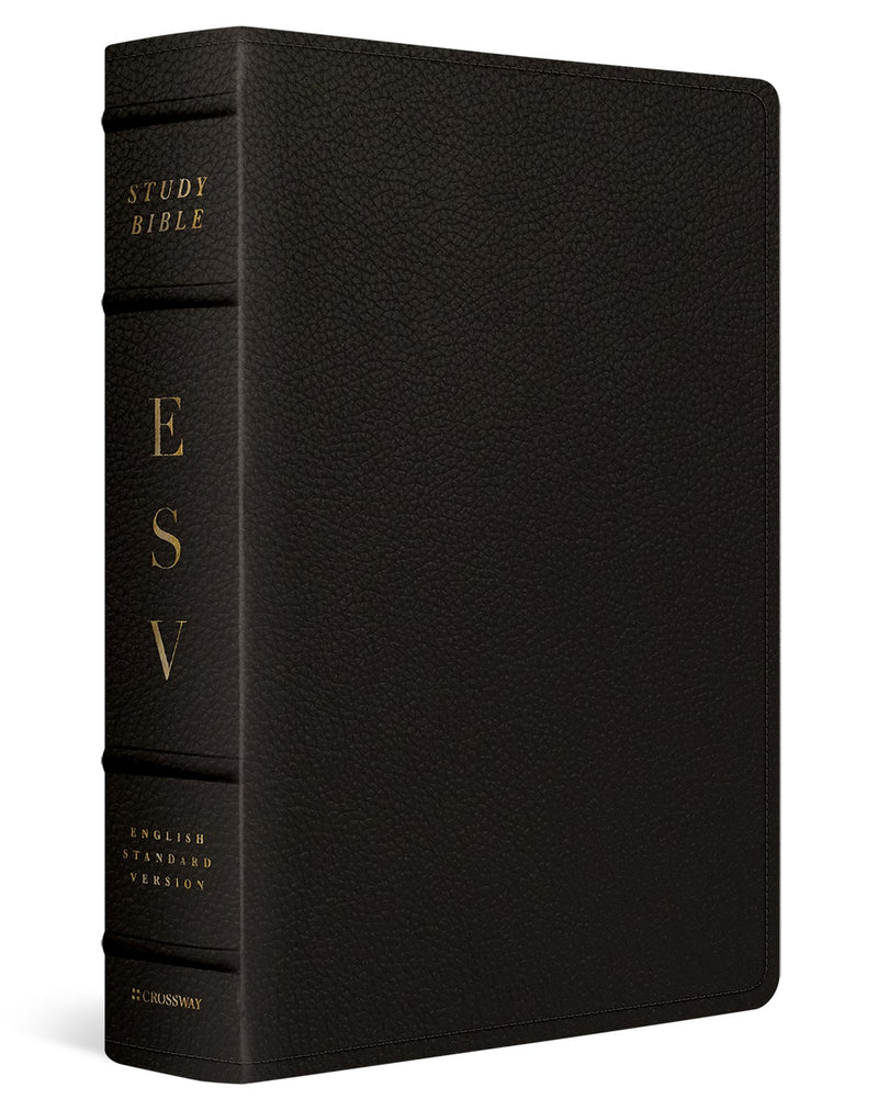 ESV Study Bible/Large Print-Deep Brown Buffalo Leather