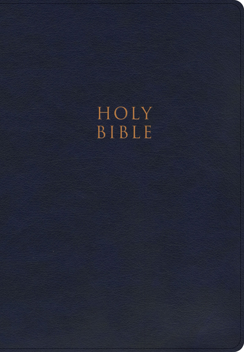 CSB Super Giant Print Reference Bible-Navy LeatherTouch Indexed