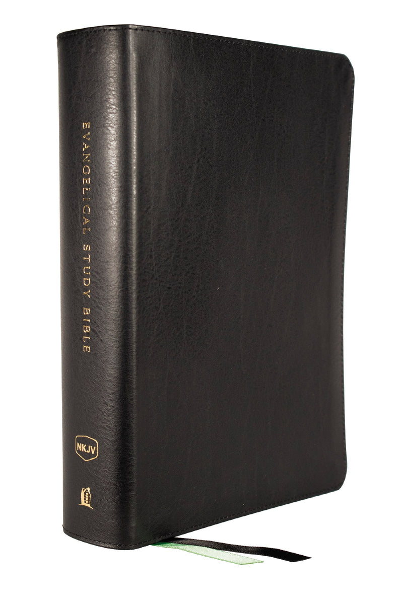 NKJV Evangelical Study Bible (Comfort Print)-Black Bonded Leather
