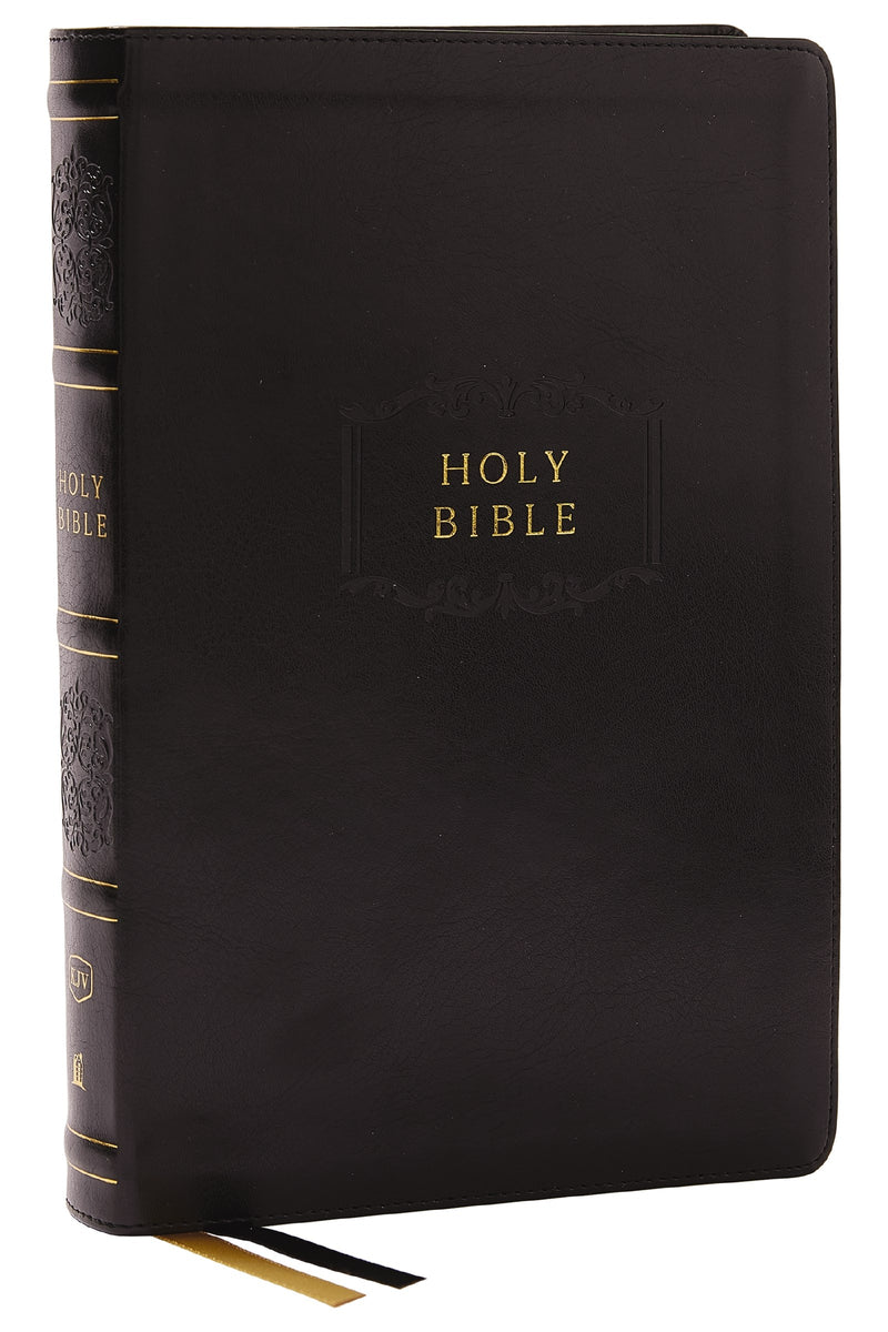 KJV Center-Column Reference Bible (Comfort Print)-Black Leathersoft Indexed