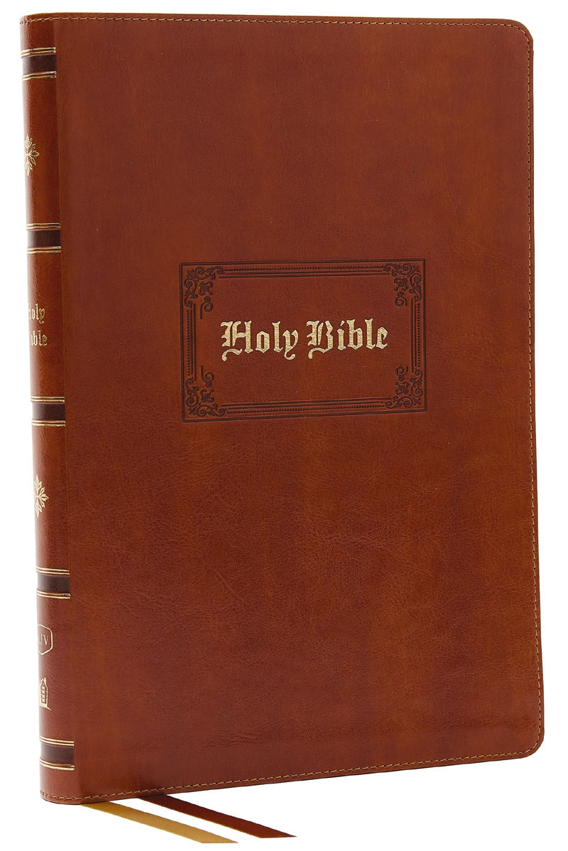KJV Giant Print Thinline Bible  Vintage Series (Comfort Print)-Tan Leathersoft Indexed