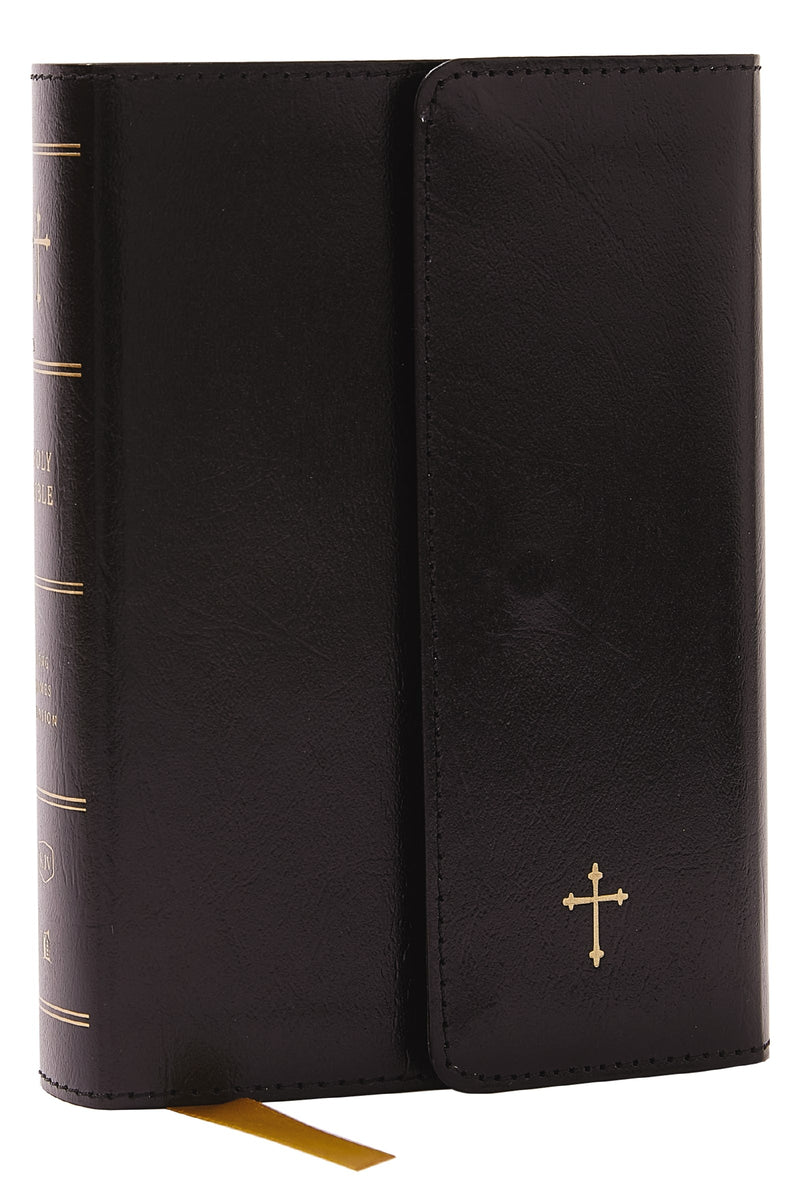 KJV Compact Reference Bible (Comfort Print)-Black Leatherflex