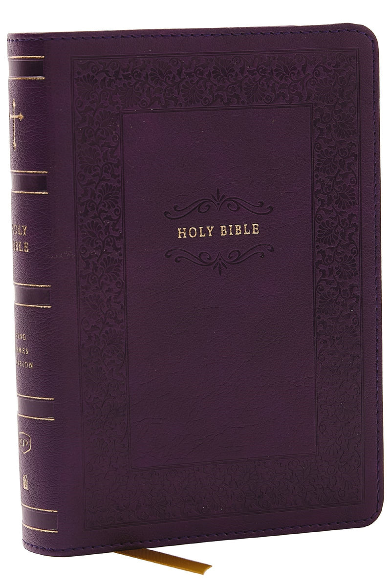 KJV Compact Reference Bible (Comfort Print)-Purple Leathersoft