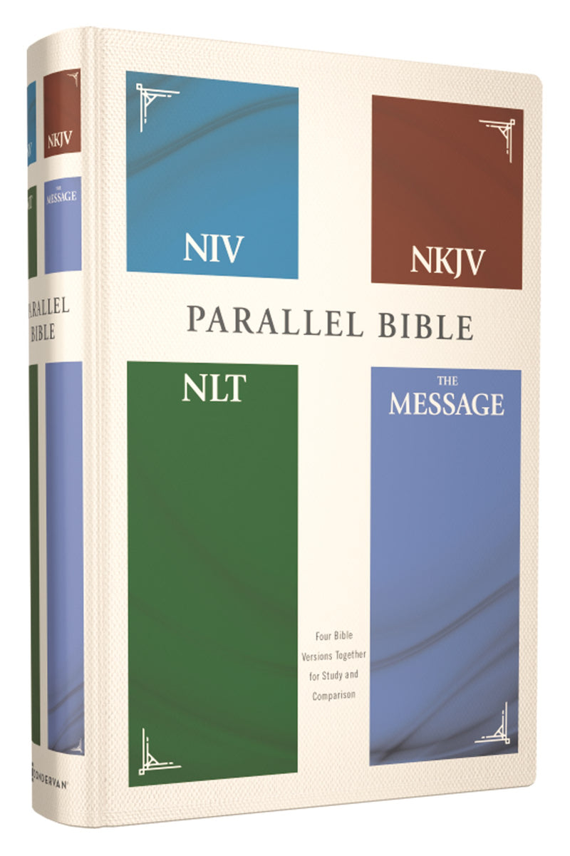 Contemporary Comparative Parallel Bible (NIV  NKJV  NLT  The Message)-Hardcover