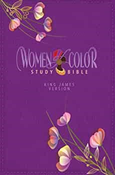 KJV Women Of Color Study Bible/Large Print-Purple LuxLeather Softouch