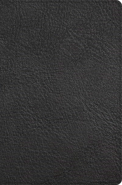 CSB Giant Print Reference Bible-Black Genuine Leather Indexed