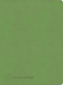 CSB Life Counsel Bible-Grass Green LeatherTouch Indexed