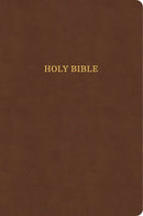 KJV Large Print Thinline Bible (Value Edition)-Brown LeatherTouch
