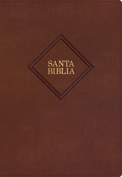 Span-RVR 1960 Super Giant Print Bible (Biblia Letra Super Gigante)-Brown Bonded Leather