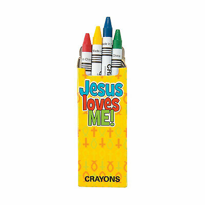 Jesus loves me Set of 4 crayons