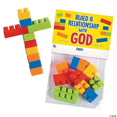 Color Brick Cross Building Block Set