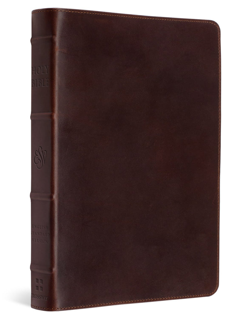 ESV Heirloom Bible (Alpha Edition)-Brown Wellington Leather